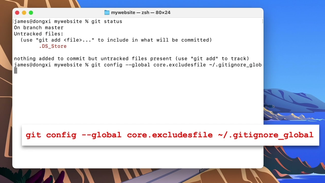 Globally Ignore Files (i.e. .DS_Store) in Git