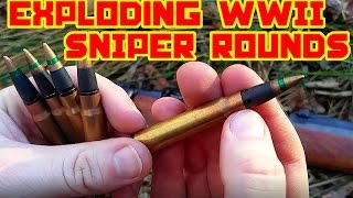 EXPLODING WW2 Sniper Ammunition - 8mm