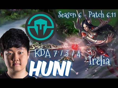 IMT Huni IRELIA Top vs Gangplank - Patch 6.11 NA | League of Legends