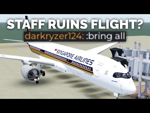 ROBLOX | ADMIN ABUSER RUINS FLIGHT? (Singapore Airlines)