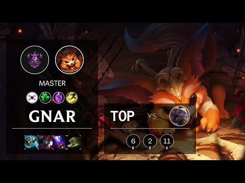 Gnar Top vs Poppy - KR Master Patch 10.13