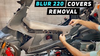 Genuine Blur 220 Body Covers Removal ( PGO G-Max ) | Mitch's Scooter Stuff