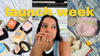 launch week for my small business // glow-up diaries pt 3, summer collection reveal, vlog