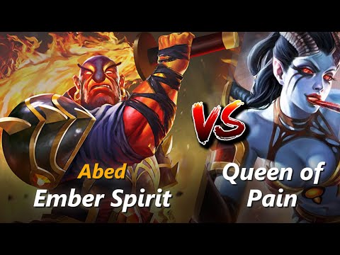 How to Ember Spirit mid vs Queen of Pain (feat. Abed) | First 7 minutes