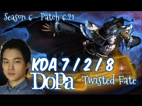 Dopa TWISTED FATE vs ZED Mid - Patch 6.21 KR Ranked