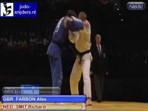 Judo 2009 Birmingham: Farbon (GBR) - Smit (NED) [-73kg].