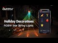 AvatarControls Christmas Decorations Star String Lights 344 RGBW LED DIY Effects