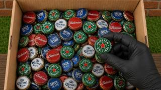 Many people throw them away without knowing! But BEER BOTTLE CAPS are worth a GOLD MINE