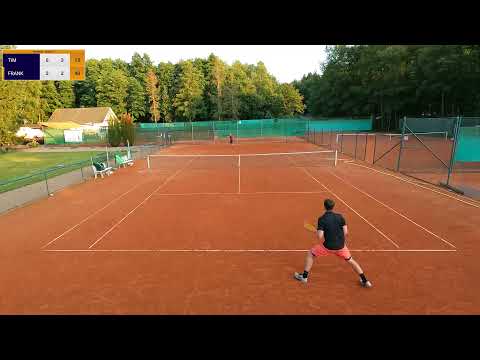 Amateur Tennis TV - 32 shot rally  #Shorts