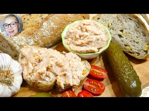 Pyszna pasta boczkowa do chleba. Za każdym razem  możesz zmienić jej smak.Becia gotuje - poleca.