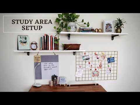Study Area Makeover for Kids/ Adults | Home office...