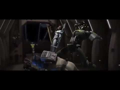 Tactical Droid beats the shit out of Anakin.