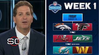 ESPN makes BOLD predictions for pre Week 1: Falcons vs Broncos, Bucs vs Jets, Commanders vs Dolphins