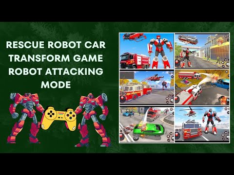 Rescue Robot Car Transform game robot attacking mode
