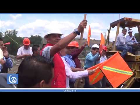 Inicio de la construcción del puente de San Marcos Huixtoco a Cuatro Vientos