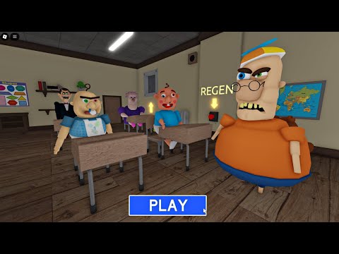 BABY BOBBY and BABY BERRY FELL ASLEEP IN THE EVIL TEACHER'S CLASS? SCARY OBBY #roblox