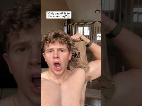 Eating Military MRE foods for the whole day!