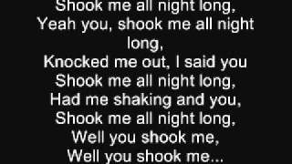 ACDC- You shook me all night long (Lyrics)