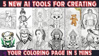 Create your COLORING PAGE in MINUTES with this 5 New Free AI Tool - MIDJOURNEY BESTED #kdp