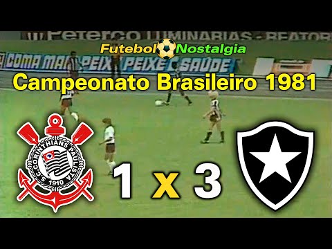 Corinthians 1 x 3 Botafogo - 25-01-1981 ( Campeonato Brasileiro )