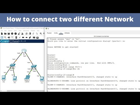 How to connect two different Network by using Router | Networkforyou | CCNA 200-301