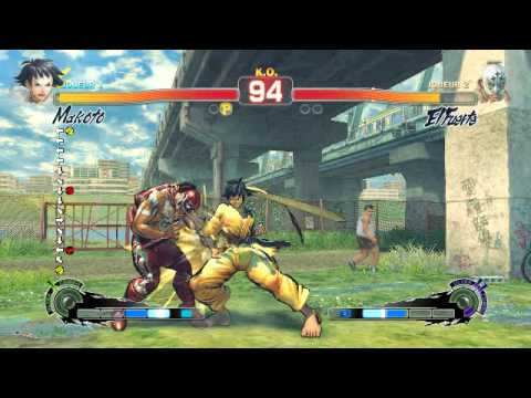 Combat Ultra Street Fighter IV - Makoto vs El Fuerte