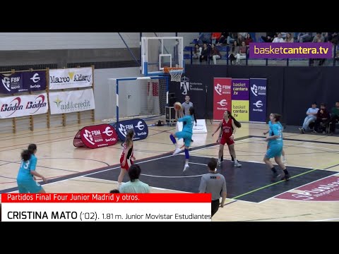 CRISTINA MATO (´02) 1.81 Junior Fem. Movistar Estudiantes 2019/20. HIGHLIGHTS #BasketCantera.TV