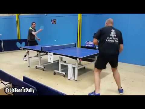 The greatest sandpaper table tennis shot of all time!