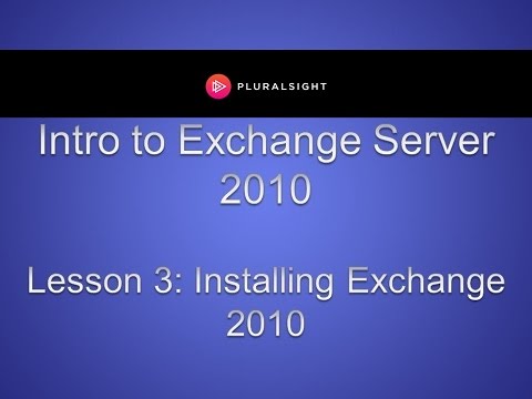 comment installer exchange 2010