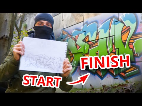 graffiti for BEGINNERS | how to do a graffiti PIECE