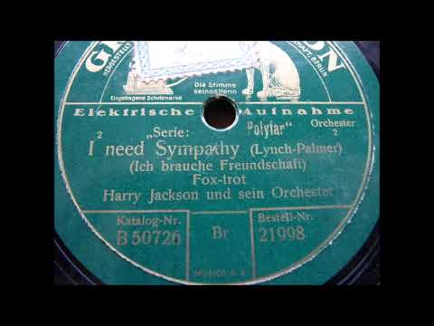 Harry Jackson Orchester,  "I need Sympathy"