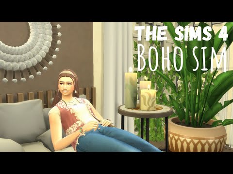 The Sims 4 CAS ~ ☘️ Boho Sim 🌼 ~ No CC