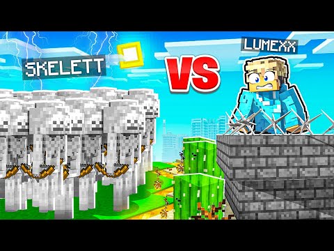 SKELETON ARMY VS SAFEST HOUSE (BOSS FIGHT) - Minecraft with LumeXx