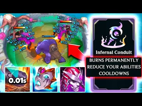 Alistar, but I have no cooldowns with this insane tech (SHOVE INTO FIRE PERMANENTLY)