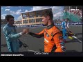 Compilation of other drivers congratulating Lando Norris