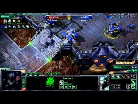 HD Starcraft 2: Liquid Tyler [P] vs LiquidTLO [T] on MLG Scrap Station G1