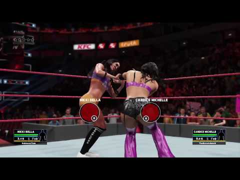 WWE 2K18: Candice Michelle Vs Nikki Bella (Quick Play)