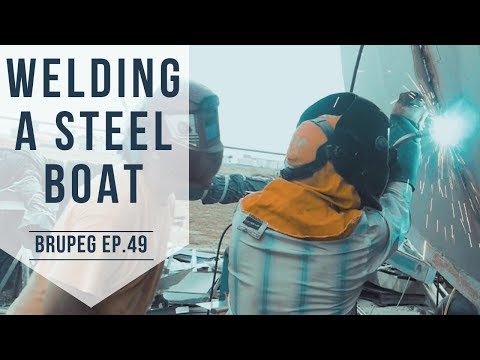 Welding A Steel Boat (Fuel Tanks Closed - Part 6) EP. 49