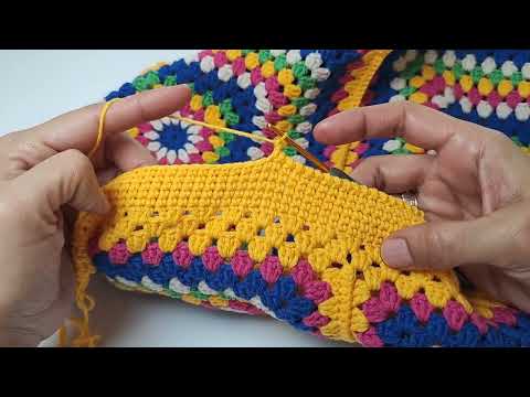 Sie sollten diese Methode auf jeden Fall zum Häkeln von quadratischen Taschen