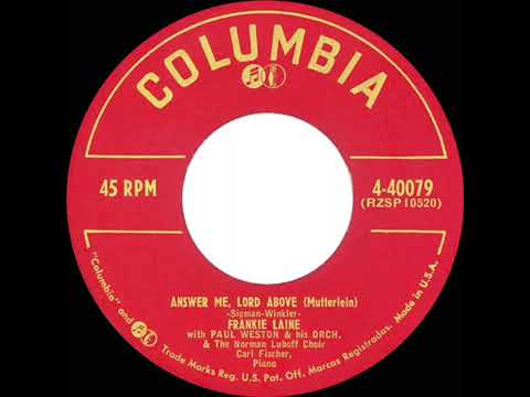 Frankie Laine - Answer Me (1953)