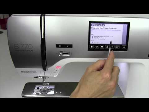 Bernina 770 14 Fadenfänger reinigen