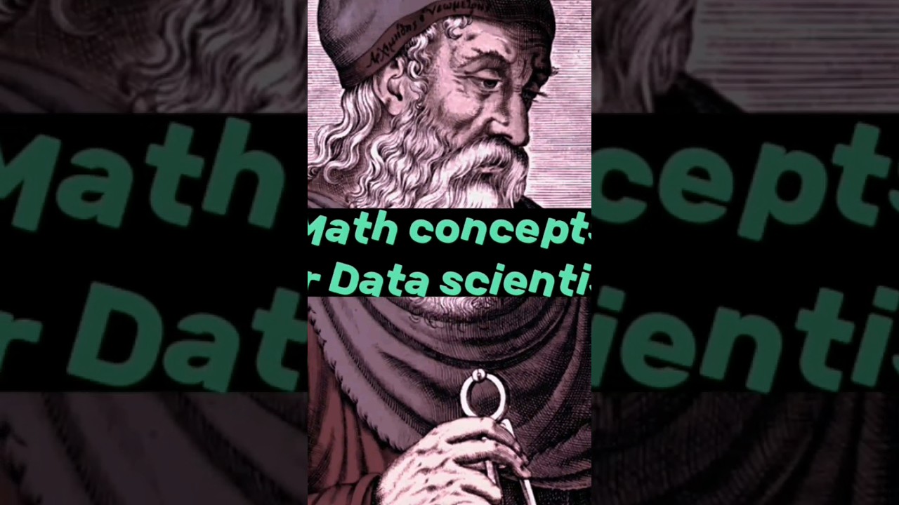 4 most important Math concepts for data science #datascience #maths  #programming #shorts