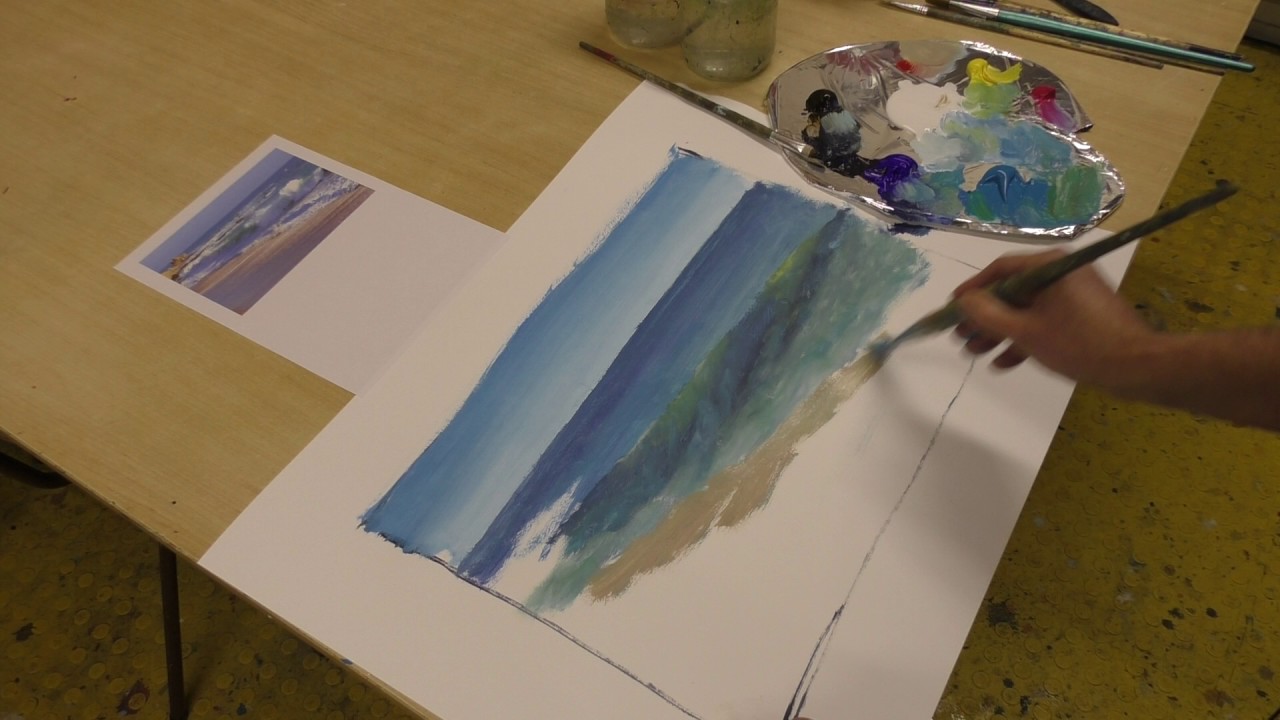 Zeegezicht golven deel 1