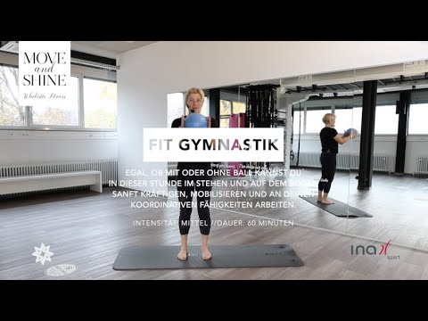 FIT GYMNASTICS with a small ball (and Ina)