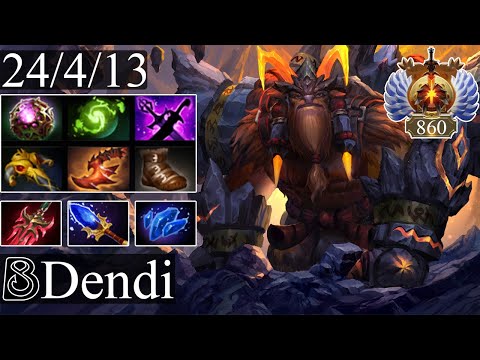 B8.Dendi - Earthshaker | Midlane Gameplay Dota 2 Patch 7.34c