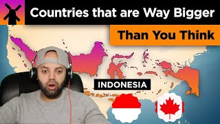 Download lagu Countries That Are WAY Bigger Than You Think | Indonesia | MR Halal Reacts mp3