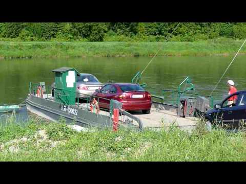 Nozdrzec - przeprawa promem przez San