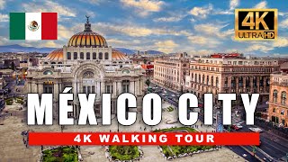 🇲🇽 4K Mexico City Walking Tour - Historical Centre, La Condesa and Zona Rosa | 4K Ultra HD 60fps