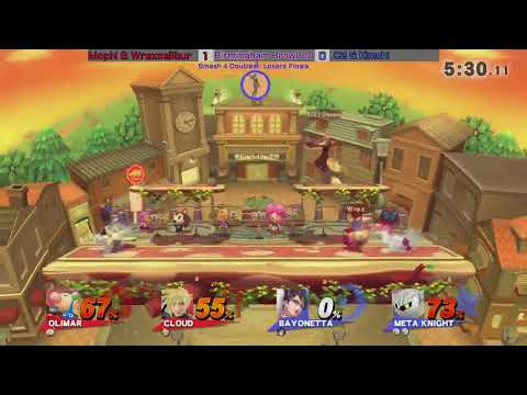 Bham Brawl 20 - Smash 4 Doubles - Losers Finals - WrexCalibur & MopN vs C2 & KiMCHi