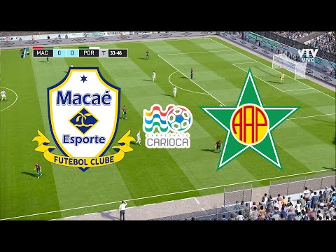 MACAÉ X PORTUGUESA-RJ - CAMPEONATO CARIOCA 2020 - 11/01/2020 - PES 2020